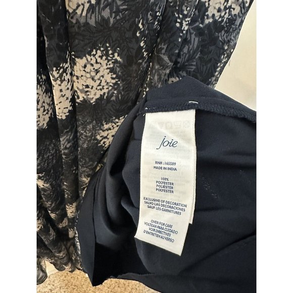 Joie Women's Size XL Limited Edition Sleeveless Sheer Overlay Mini Dress NWT - Picture 5 of 7